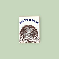 Image 2 of You're A Hoot Linocut Card