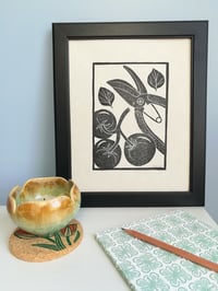 Image 2 of Tomatoes and Shears Original Linocut
