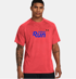 Orange Jacquard Short Sleeve Image 2