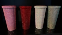 Image 1 of Rhinestone Stainless Steel Cups 