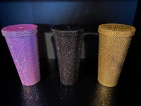 Image 2 of Rhinestone Stainless Steel Cups 