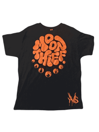 Moon Thief Tee - Orange/Black