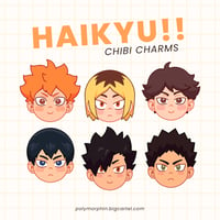 Image 3 of Haikyuu Chibi Charms