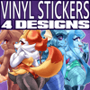Cheeky BunnyGirls: Set #1 - Vinyl Stickers