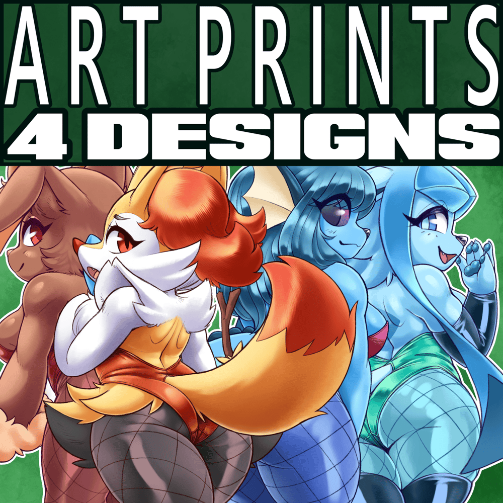 Cheeky BunnyGirls: Set #1 - Art Prints