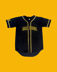 Image 1 of PRE-ORDER Limited Edition Black/Gold Baseball Jersey 