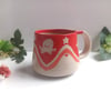 Red|Orange Octopus Pint Mug