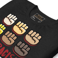 Image 1 of End Racism T-Shirt | Womens Shortleeve Shirts