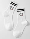 Preppy Heart Socks