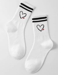 Preppy Heart Socks