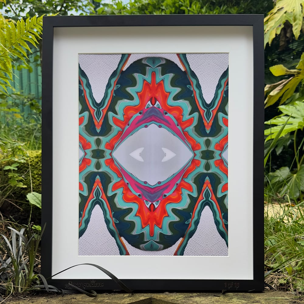 Image of Limited Run Design By Strats A3 Art Print with laser engraved frame #017