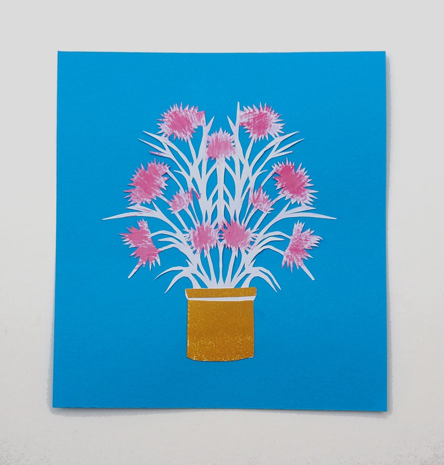 Image of Miniature pinks papercut