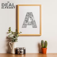 Image 1 of The Deal Town Alphabet Art Print: Choose your letter! 