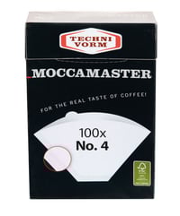 Filtres Moccamaster blancs - Taille No. 4