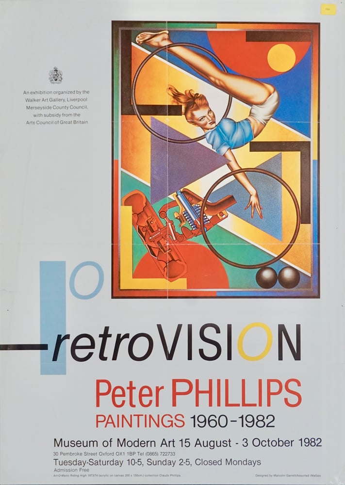 Image of poster / peter phillips / retroVISION