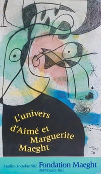 Image 1 of poster / l'univers d'aime et margurite maeght / miro