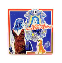 Image 1 of AZULEJO - CATHERINE DENEUVE "As cool as Catherine Dorléac !" - Version Cadre orange