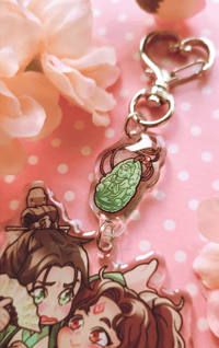 Image 3 of "Black Lotus and his Shizun" Keychain