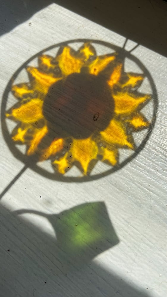 Image of Sunflower Stem Suncatcher - Summer in the Shire