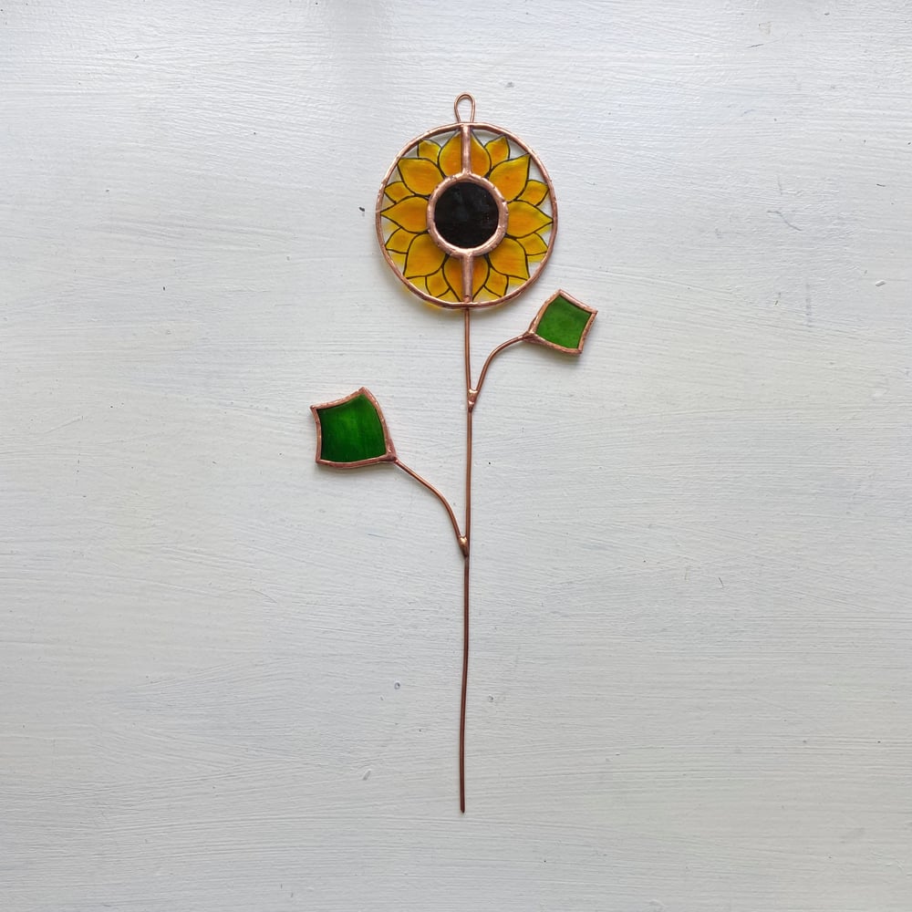 Image of Sunflower Stem Suncatcher - Summer in the Shire