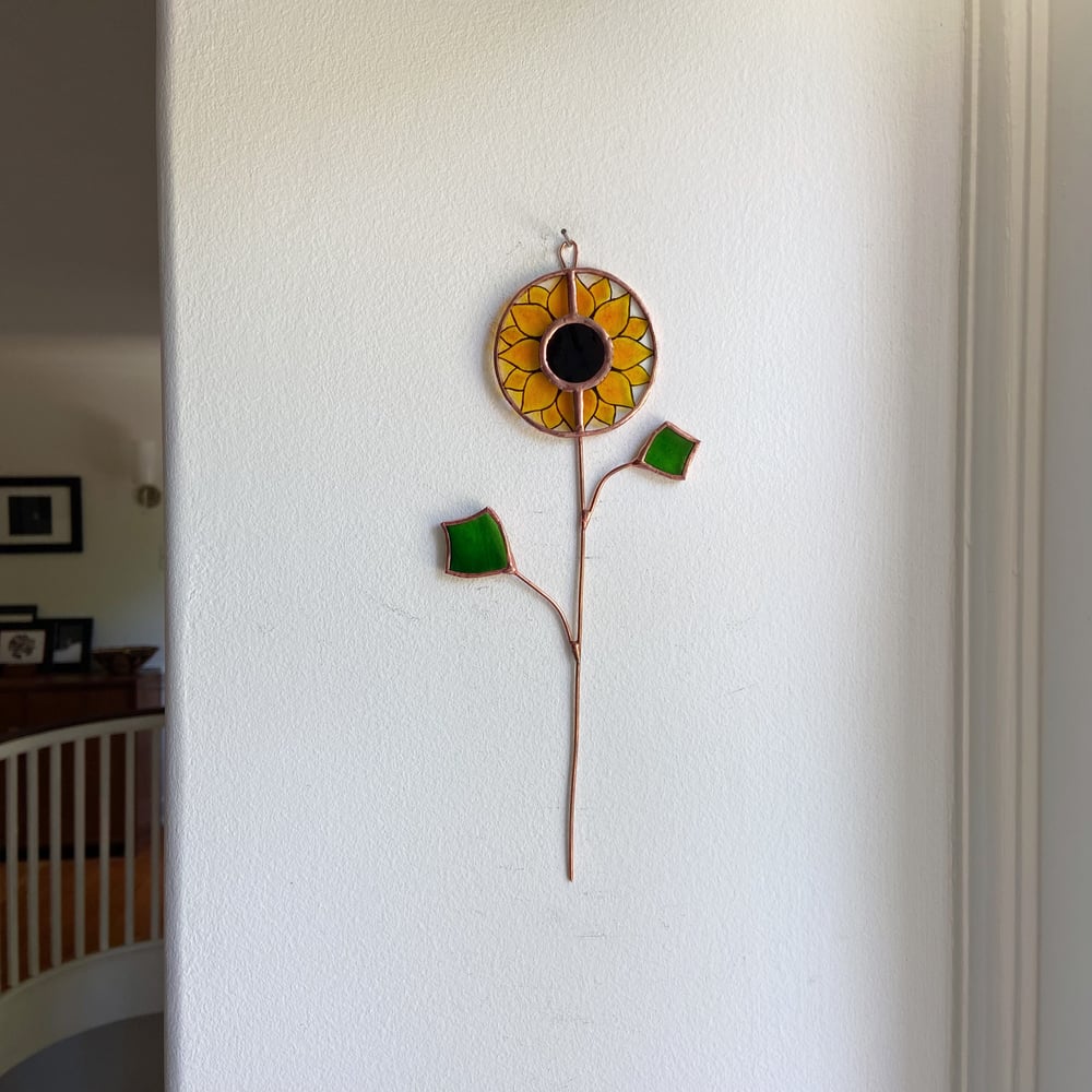 Image of Sunflower Stem Suncatcher - Summer in the Shire