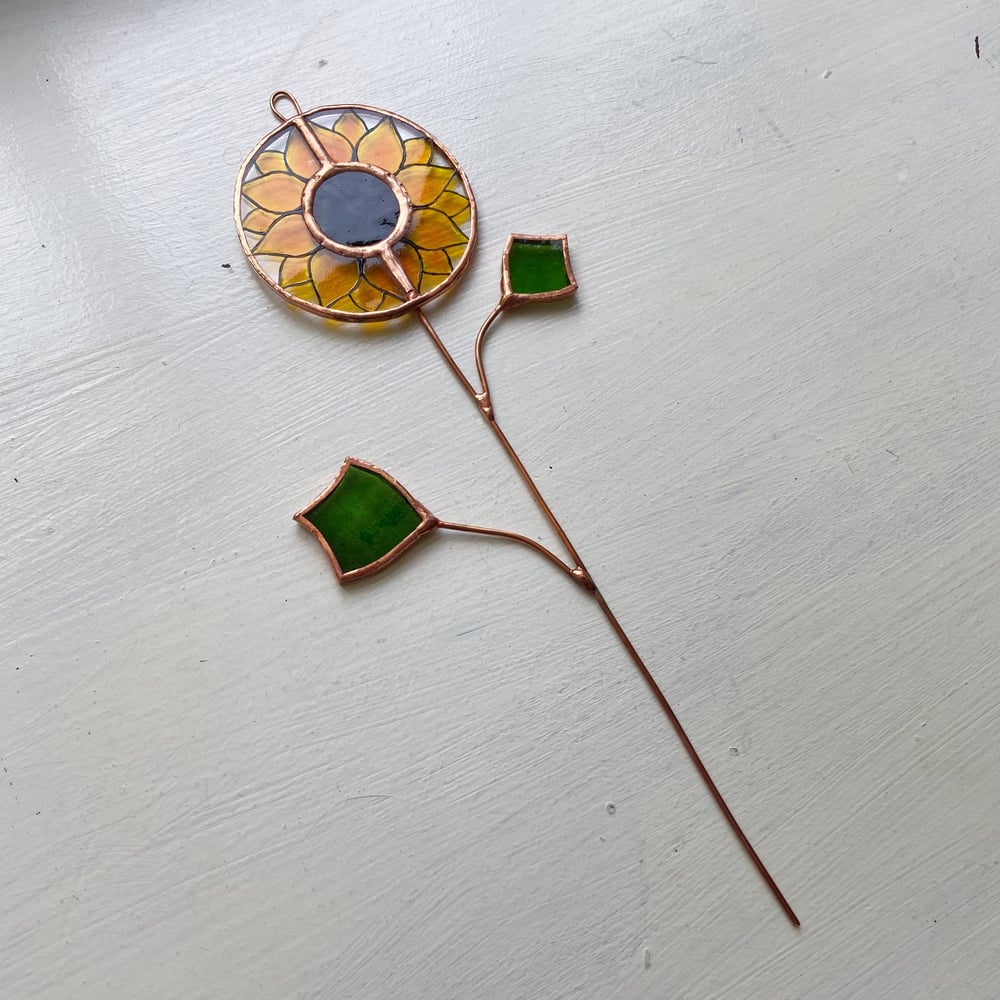 Image of Sunflower Stem Suncatcher - Summer in the Shire