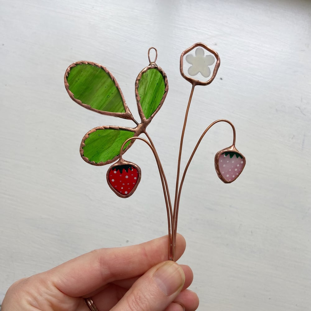 Image of Strawberry Suncatcher no.1 - Summer in the Shire