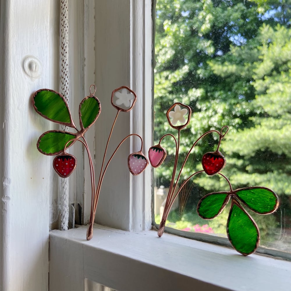 Image of Strawberry Suncatcher no.1 - Summer in the Shire