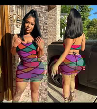 RIDDLE ME MESH DRESS 