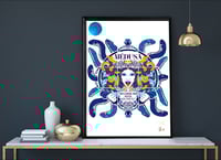 ART PRINT - MEDUSA - Version BLEUE