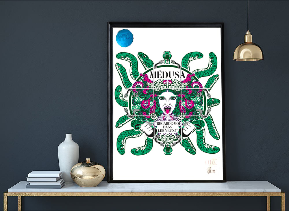 Medusa — Art print (Version vert)