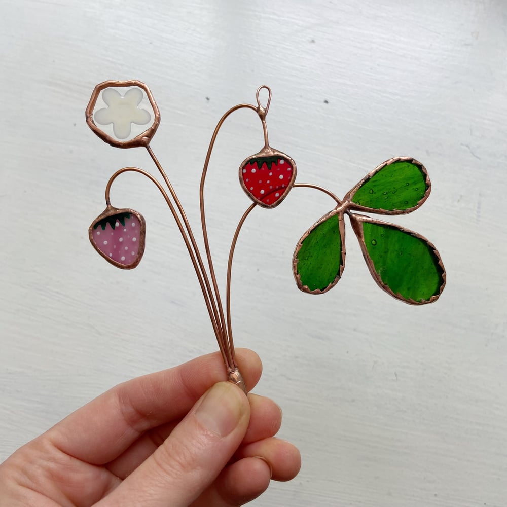 Image of Strawberry Suncatcher no.2  - Summer in the Shire