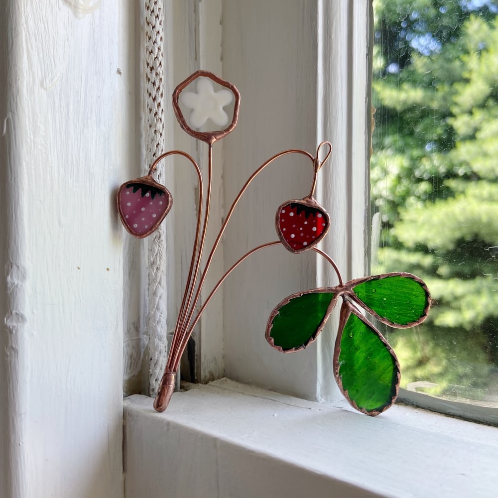 Image of Strawberry Suncatcher no.2  - Summer in the Shire