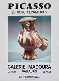 poster / picasso / galerie madoura ceramics