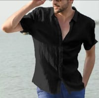 Summer men casual short sleeve shirt