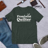 Image 2 of feminist Quilter Unisex t-shirt