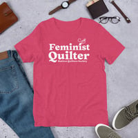 Image 3 of feminist Quilter Unisex t-shirt