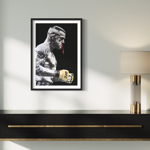 Image of SIGNED DUSTIN POIRIER PRINTS - TENACIOUS