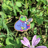 Froggy Tea Time - wooden pin 