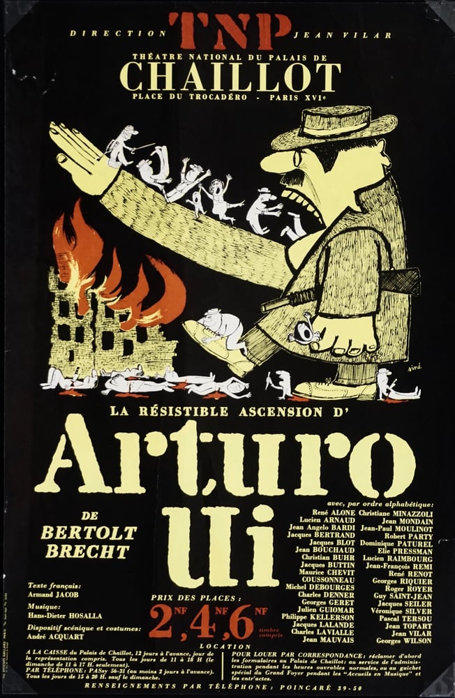 Image of poster / TNP / arturo ui 