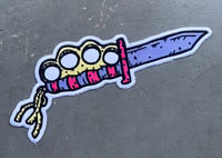 Knife Backpatch Pink/Purple Edition