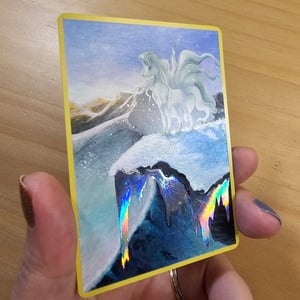Image of Alolan Ninetales Hand-Painted Full Art Card