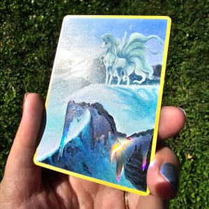 Image of Alolan Ninetales Hand-Painted Full Art Card