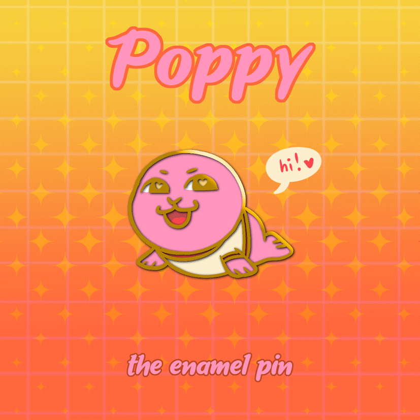 Poppy - the enamel pin 💗