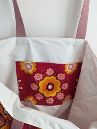 Image 4 of Tote Red Flower XL