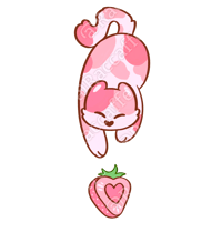 Image 2 of Strawberry Kitty Charm