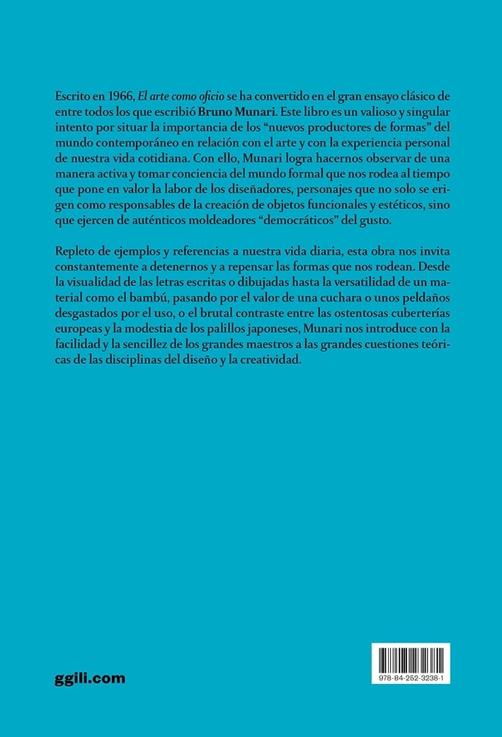 Image of El arte como oficio