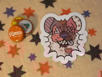 Image 2 of Patchwork Hyena - Sticker