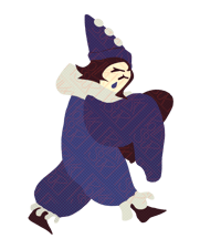 Image 1 of Pierrot - Sticker