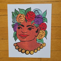 Flower Crown with Beads Print